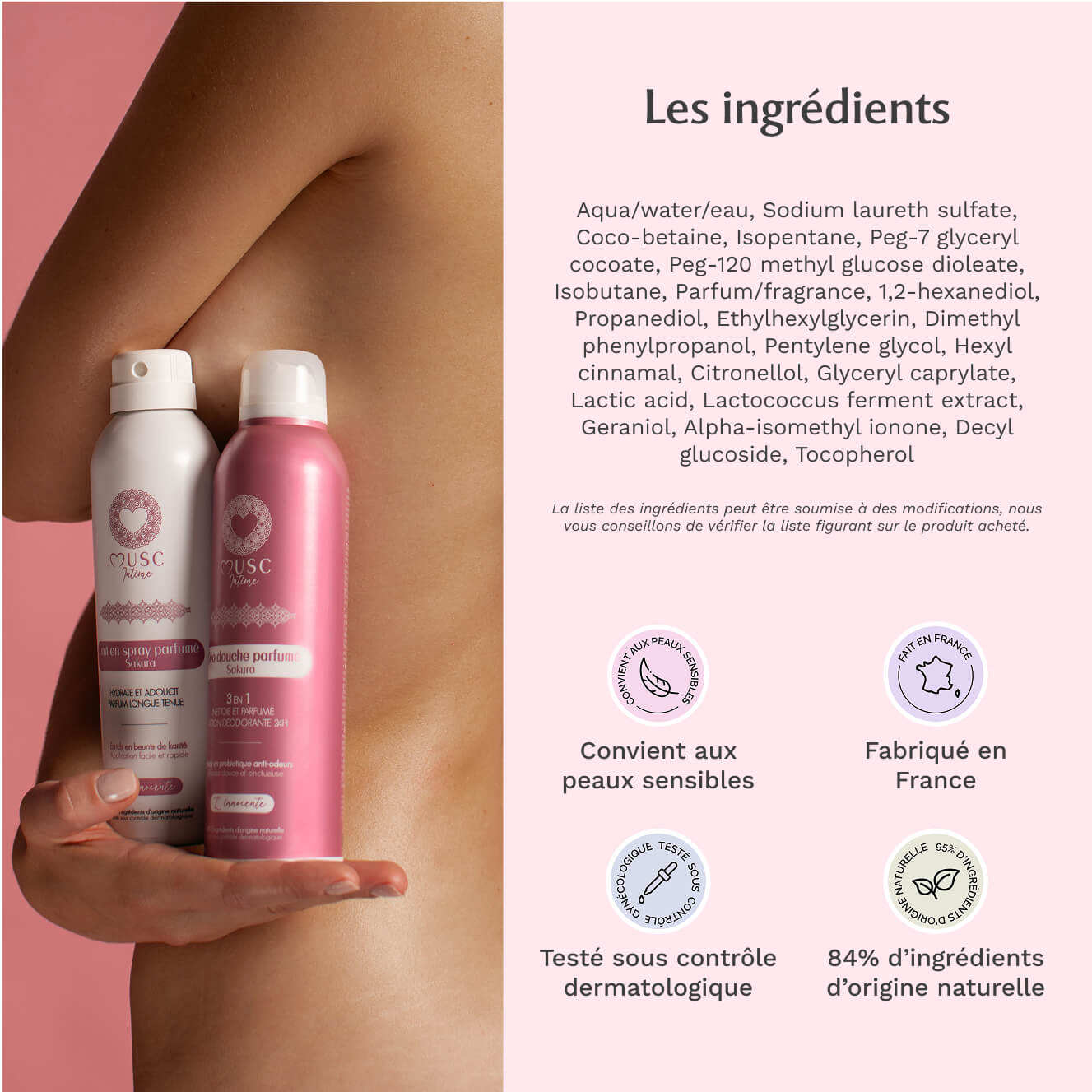 Déo douche parfumé au Sakura - l'Innocente