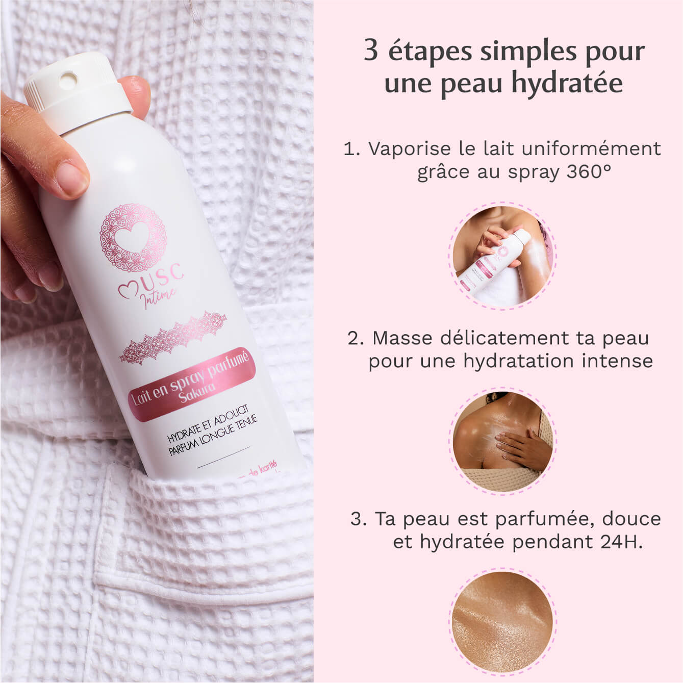 Lait en spray parfumé au Sakura - l'Innocente