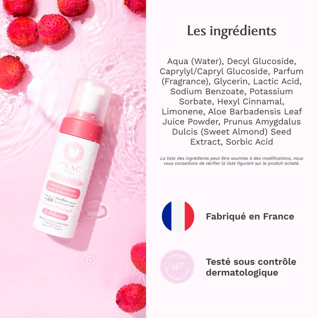 Mousse nettoyante Intime au Sweet Litchi - la Délicieuse