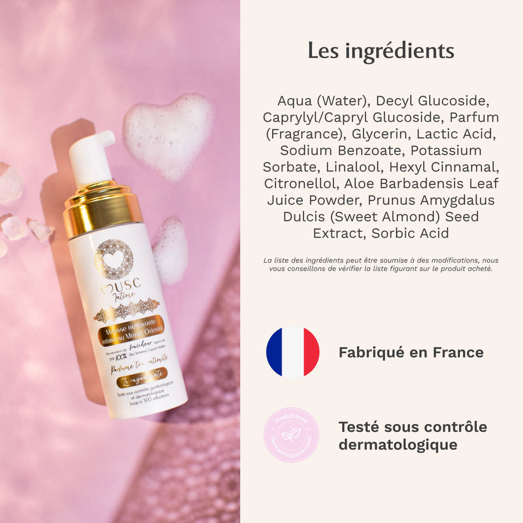 Mousse nettoyante Intime Monoï Oriental - La Rayonnante