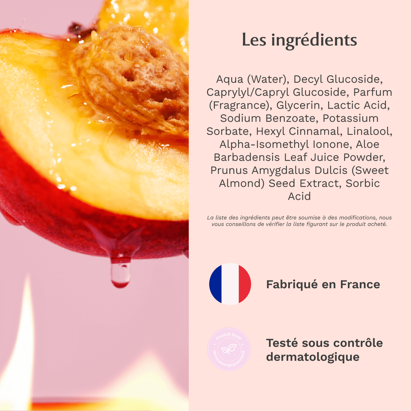 Mousse nettoyante Intime Hot Peach - la Charmeuse